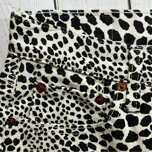 Re/Done | Originals High Rise Ankle Crop Jean White Cheetah | 26 - Picture 7 of 13